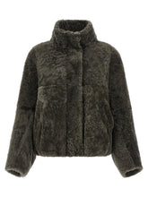 Brunello Cucinelli Gray Lamb Leather Full-Length Jacket