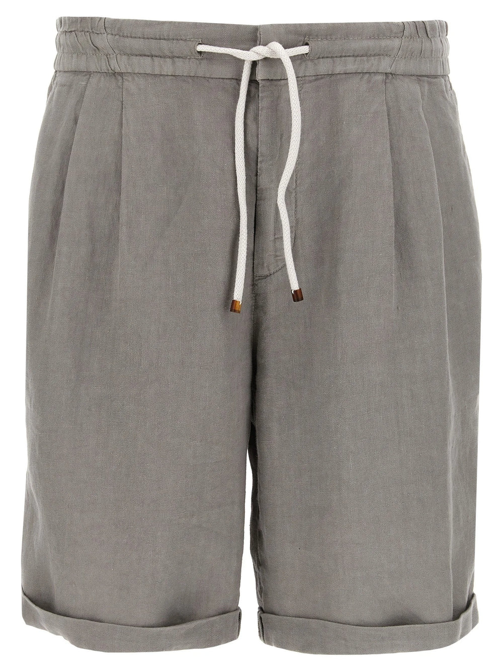 Brunello Cucinelli Gray Linen Bermuda Shorts - XXL