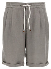Brunello Cucinelli Gray Linen Bermuda Shorts - XXL