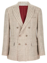 Brunello Cucinelli Gray Linen Blazer - IT50 | L
