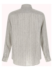 Brunello Cucinelli Gray Linen Blouse - S