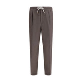 Brunello Cucinelli Gray Linen Casual Pants