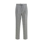 Brunello Cucinelli Gray Linen Casual Pants - IT54 | XXL