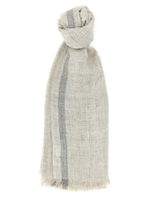 Brunello Cucinelli Gray Linen Scarf