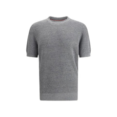 Brunello Cucinelli Gray Linen T-Shirt