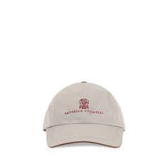 Brunello Cucinelli Gray Polyester Cap (Baseball Hat) - L