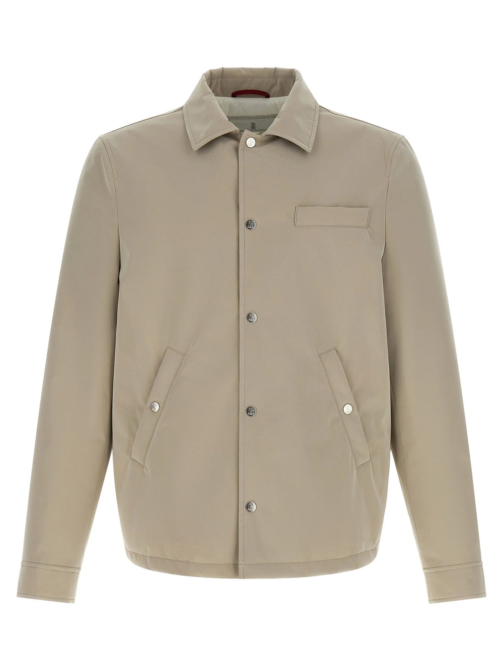 Brunello Cucinelli Gray Polyester Full-Length Jacket