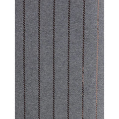 Brunello Cucinelli Gray Polyester Midi Skirt