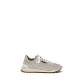 Brunello Cucinelli Gray Rubber Platform Sneakers