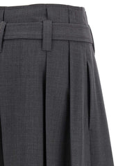 Brunello Cucinelli Gray Virgin Wool Bermuda Shorts