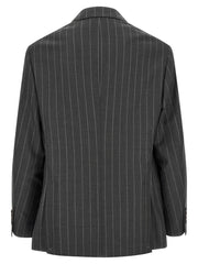 Brunello Cucinelli Gray Virgin Wool Blazer