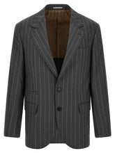 Brunello Cucinelli Gray Virgin Wool Blazer