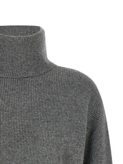 Brunello Cucinelli Gray Virgin Wool Cardigan