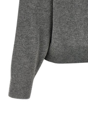 Brunello Cucinelli Gray Virgin Wool Cardigan