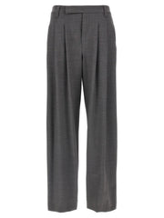 Brunello Cucinelli Gray Virgin Wool Casual Pants
