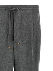 Brunello Cucinelli Gray Virgin Wool Casual Pants