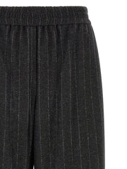 Brunello Cucinelli Gray Virgin Wool Casual Pants
