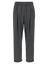Brunello Cucinelli Gray Virgin Wool Casual Pants