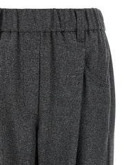 Brunello Cucinelli Gray Virgin Wool Casual Pants