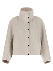 Brunello Cucinelli Gray Virgin Wool Coat