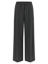 Brunello Cucinelli Gray Virgin Wool Flared Pants