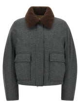 Brunello Cucinelli Gray Virgin Wool Full-Length Jacket