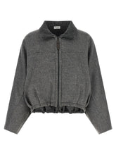 Brunello Cucinelli Gray Virgin Wool Full-Length Jacket