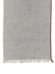 Brunello Cucinelli Gray Virgin Wool Scarf