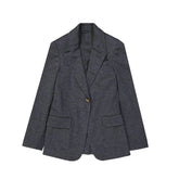 Brunello Cucinelli Gray Wool Blazer - 40