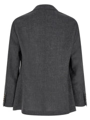 Brunello Cucinelli Gray Wool Blazer