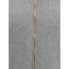 Brunello Cucinelli Gray Wool Full-Length Jacket