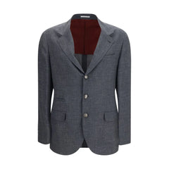 Brunello Cucinelli Gray Wool Oves Aries Blazer