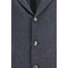 Brunello Cucinelli Gray Wool Oves Aries Blazer