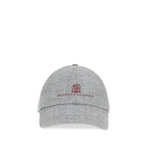 Brunello Cucinelli Gray Wool Oves Aries Cap (Baseball Hat) - XL