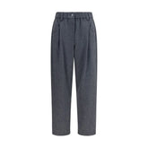 Brunello Cucinelli Gray Wool Oves Aries Casual Pants - IT44 | L
