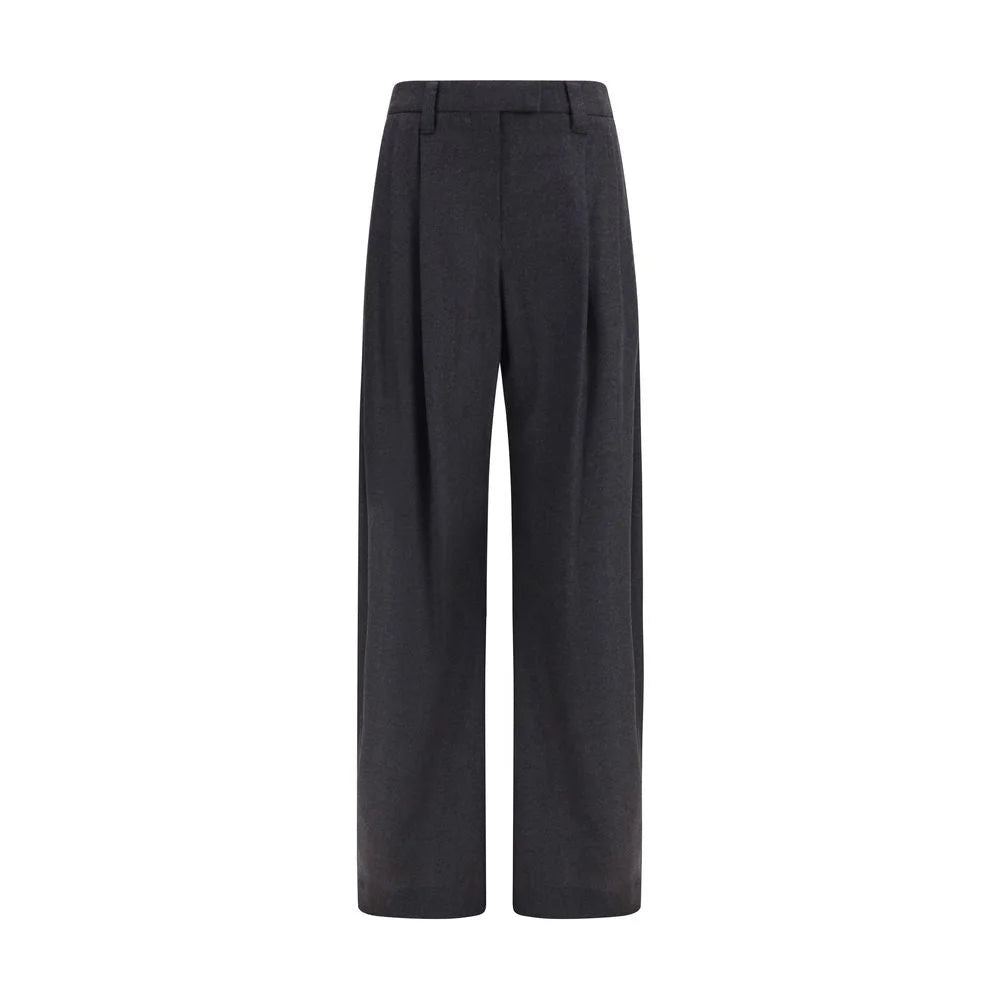 Brunello Cucinelli Gray Wool Oves Aries Dress Pants