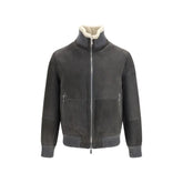 Brunello Cucinelli Gray Wool Oves Aries Full-Length Jacket - L