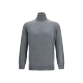 Brunello Cucinelli Gray Wool Oves Aries Turtleneck