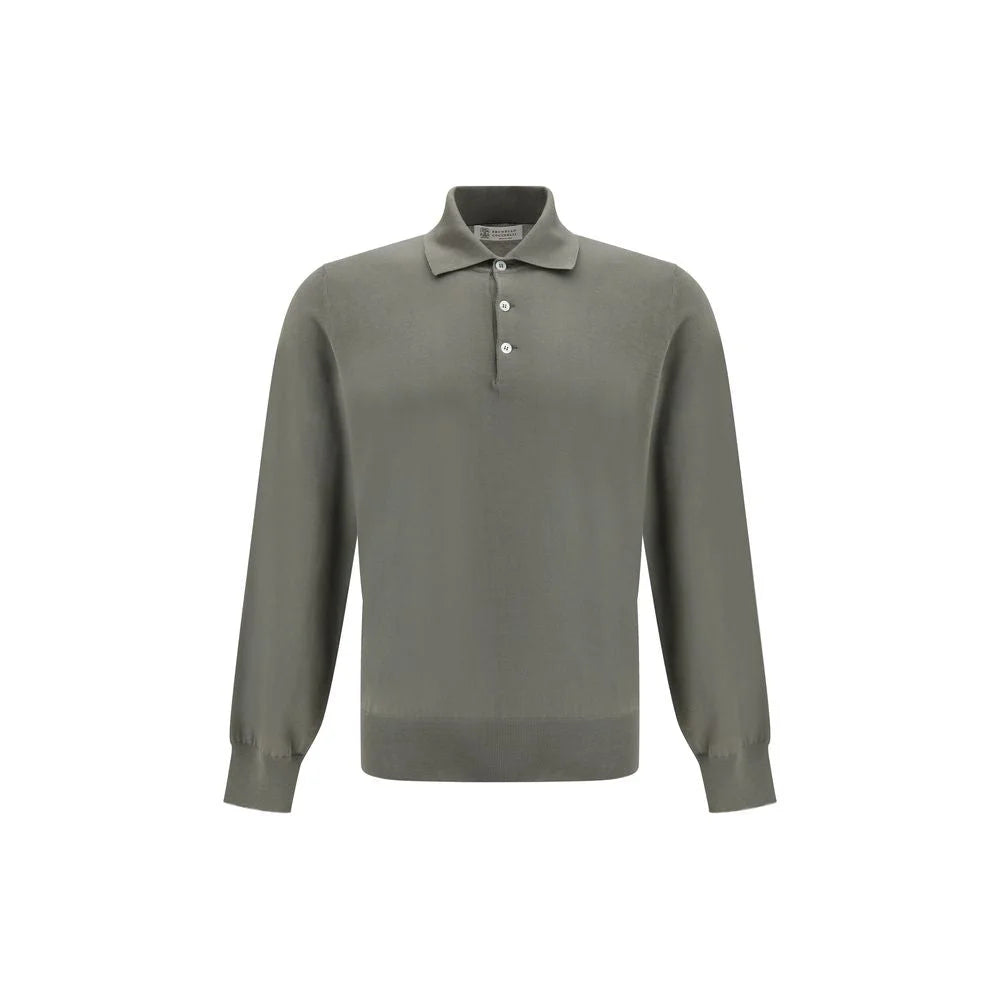 Brunello Cucinelli Green Cotton Shortsleeve Shirt