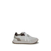 Brunello Cucinelli Leather Sneakers with shiny details - Sneakers