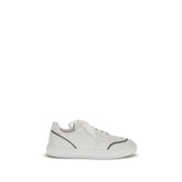 Brunello Cucinelli Leather Sneakers with Shiny Details - Sneakers