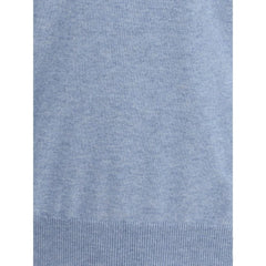 Brunello Cucinelli Light Blue Cashmere Cashmere Sweater