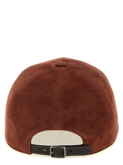 Brunello Cucinelli Multicolor Lamb Leather Cap (Baseball Hat)