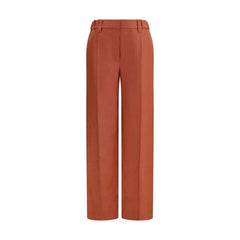Brunello Cucinelli Multicolor Linen Casual Pants