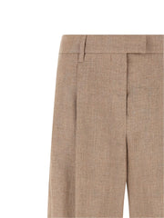 Brunello Cucinelli Multicolor Linen Flared Pants - IT42