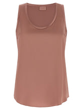 Brunello Cucinelli Multicolor Silk Sleeveles T-Shirt