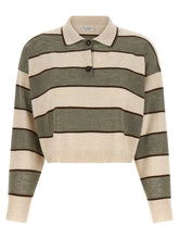 Brunello Cucinelli Multicolor Virgin Wool Polo Shirt