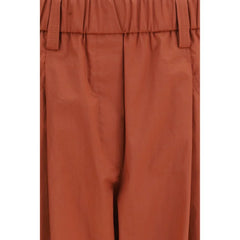 Brunello Cucinelli Orange Cotton Casual Pants