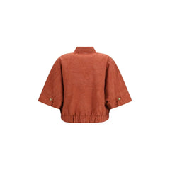 Brunello Cucinelli Orange Cotton Coat - S