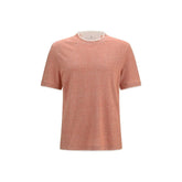 Brunello Cucinelli Orange Cotton T-Shirt - XL